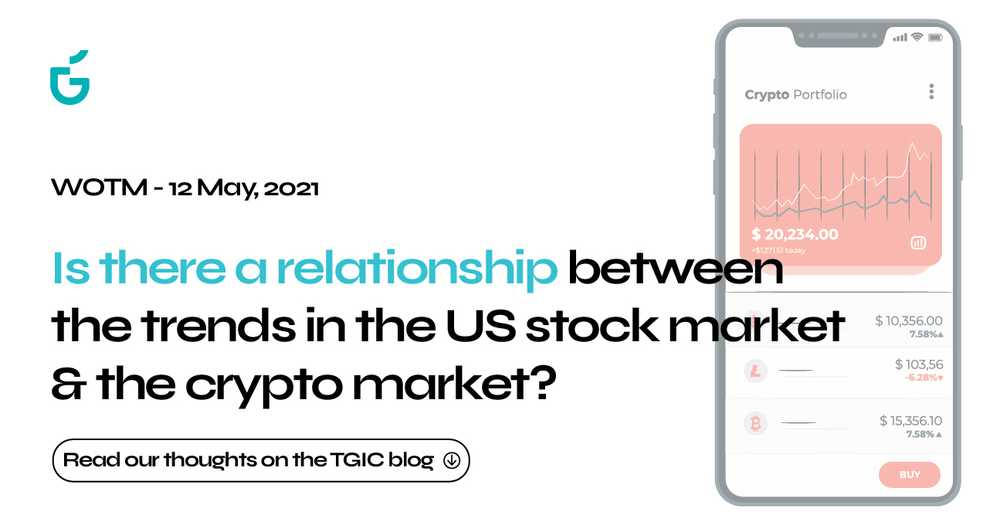 Is there a relationship between the trend in the stock market & Crypto market?